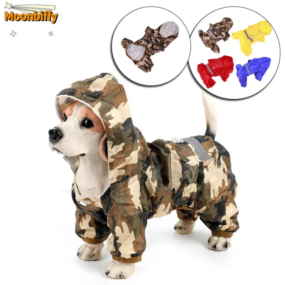 Capa de Chuva Impermeável para Pets com Capuz – Proteção e Conforto em Dias Chuvosos ☔🐾