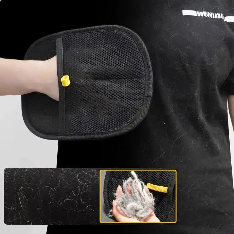 Luva Removedora de Pelos para Cães e Gatos – Escova Massageadora para Banho e Higiene
