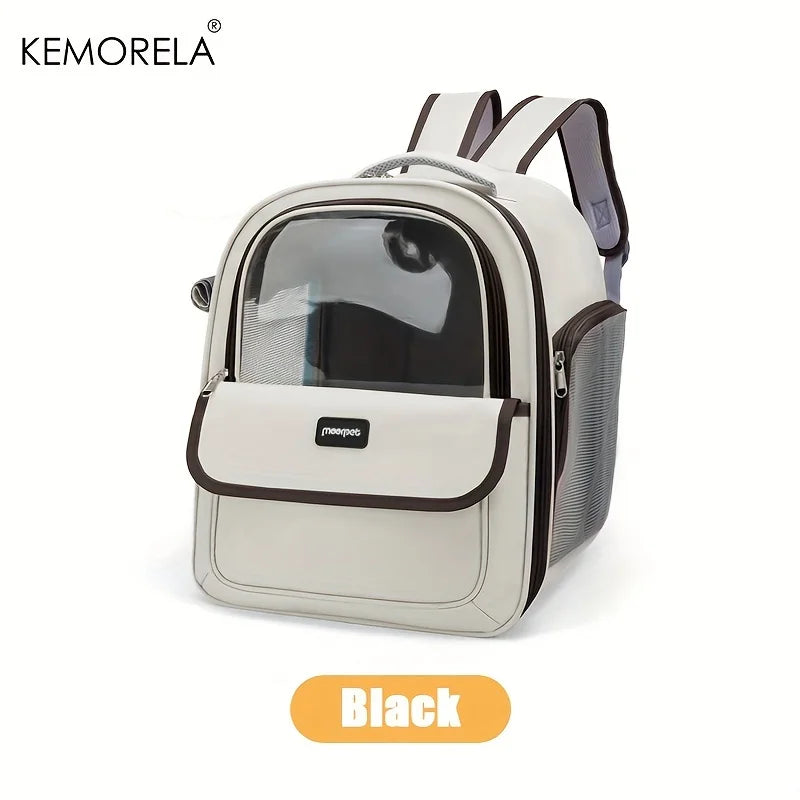 Mochila Cápsula Transparente para Cães e Gatos – Grande, Respirável e Ideal para Passeios