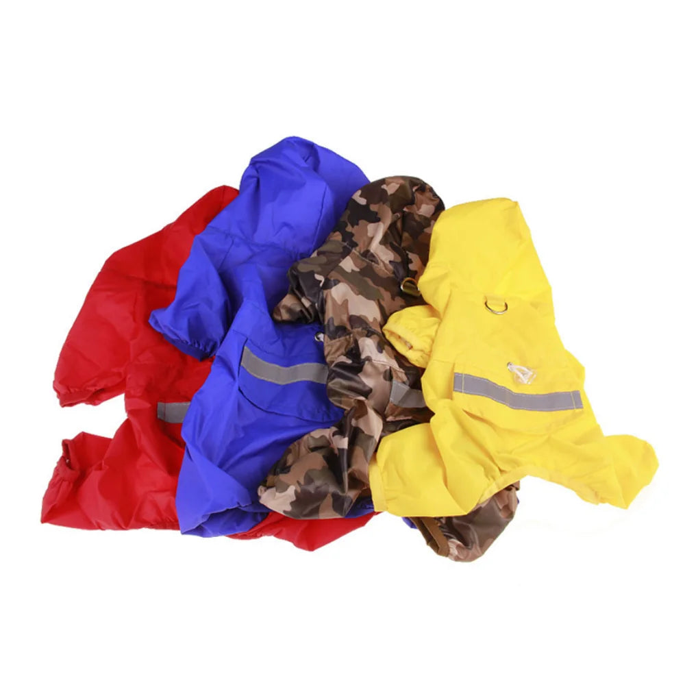Capa de Chuva Impermeável para Pets com Capuz – Proteção e Conforto em Dias Chuvosos ☔🐾