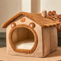 Casa Pet Dobrável Lavável – Toca Aconchegante para Gatos e Cães Pequenos 🏠✨