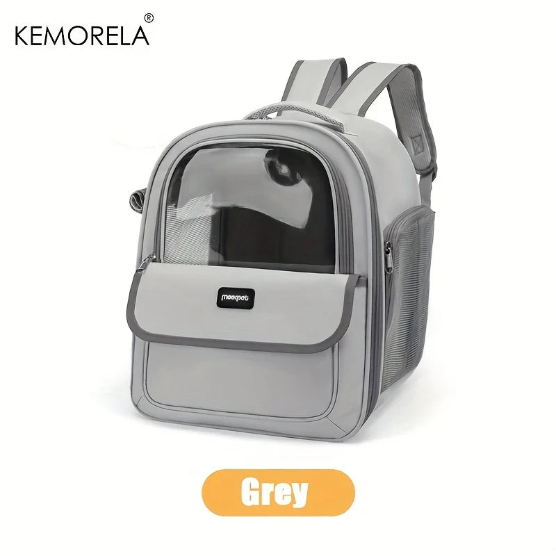 Mochila Cápsula Transparente para Cães e Gatos – Grande, Respirável e Ideal para Passeios
