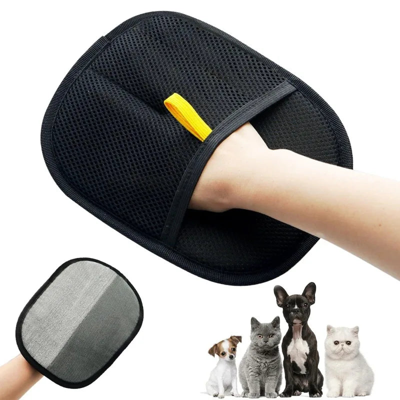 Luva Removedora de Pelos para Cães e Gatos – Escova Massageadora para Banho e Higiene