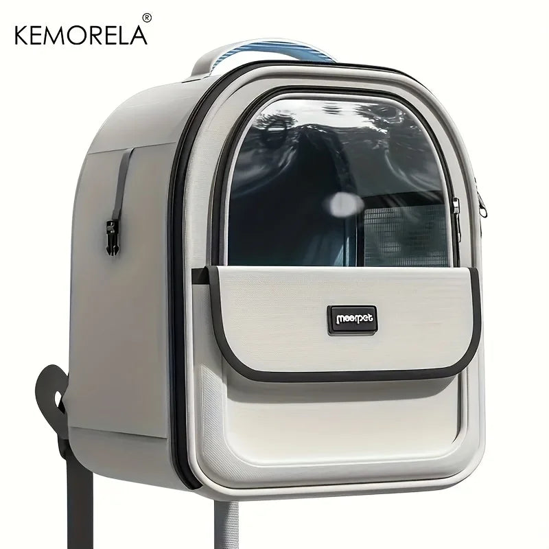 Mochila Cápsula Transparente para Cães e Gatos – Grande, Respirável e Ideal para Passeios